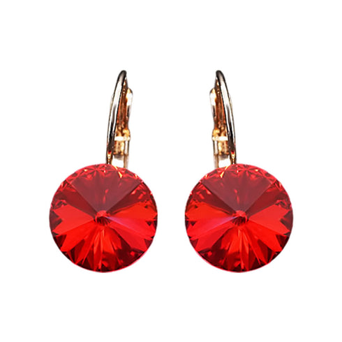 Auskarai "Klaris II (Scarlet)" su Swarovski™ kristalais